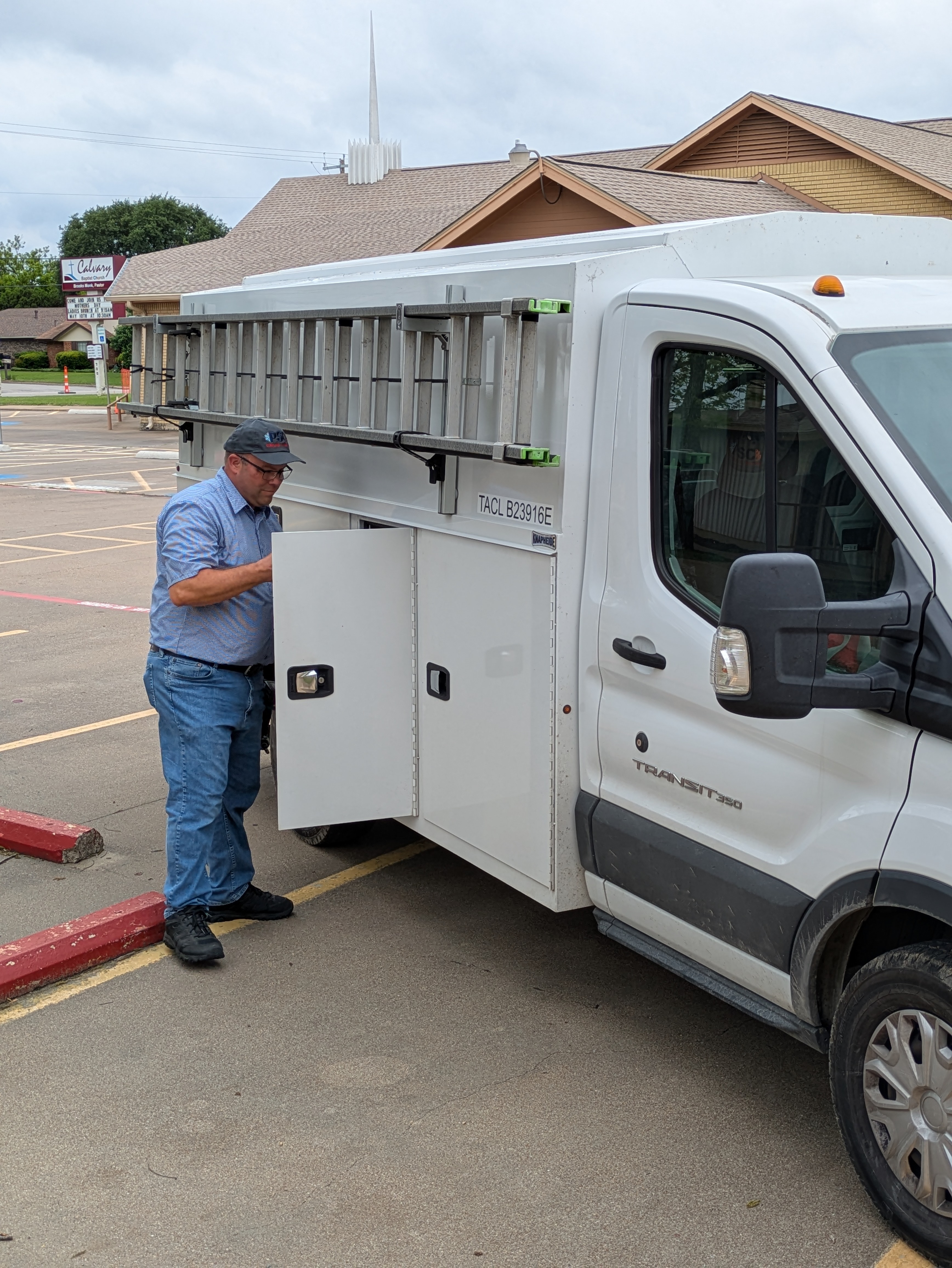 HVAC service job — April 2026